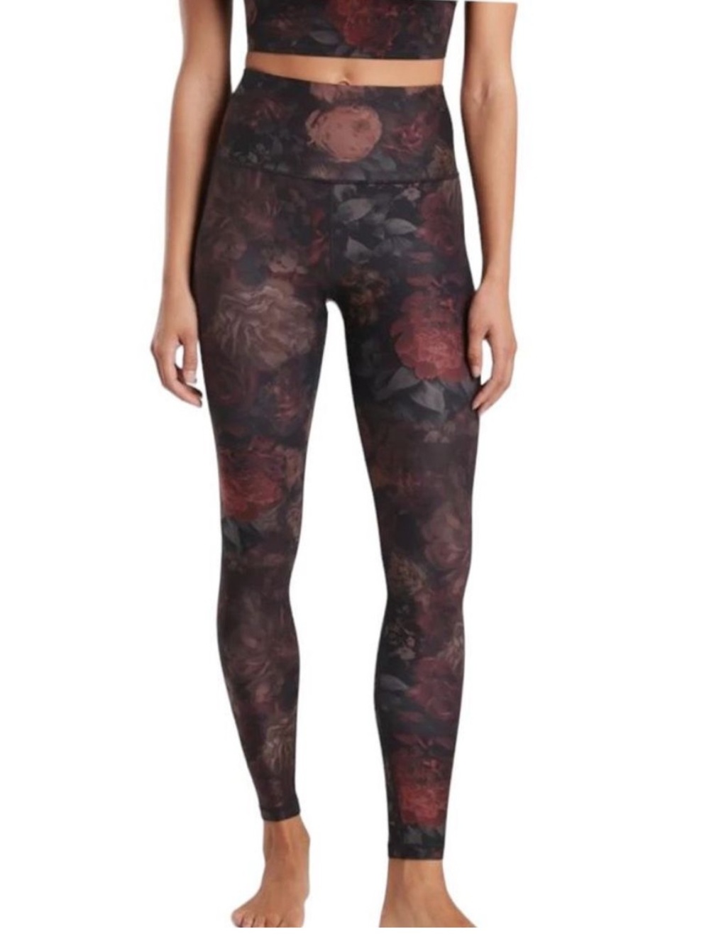 Athleta Elation Floral Print Leggings Size Small Petite